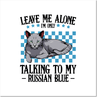 Russian Blue Cat Posters and Art